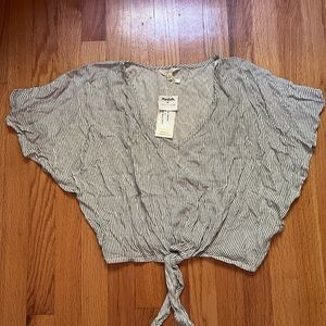 Tie front blouse